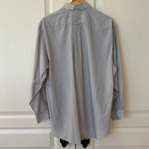 Dockers Men's Button-Down Stripe Shirt - Blue & White - Picture 5 of 5